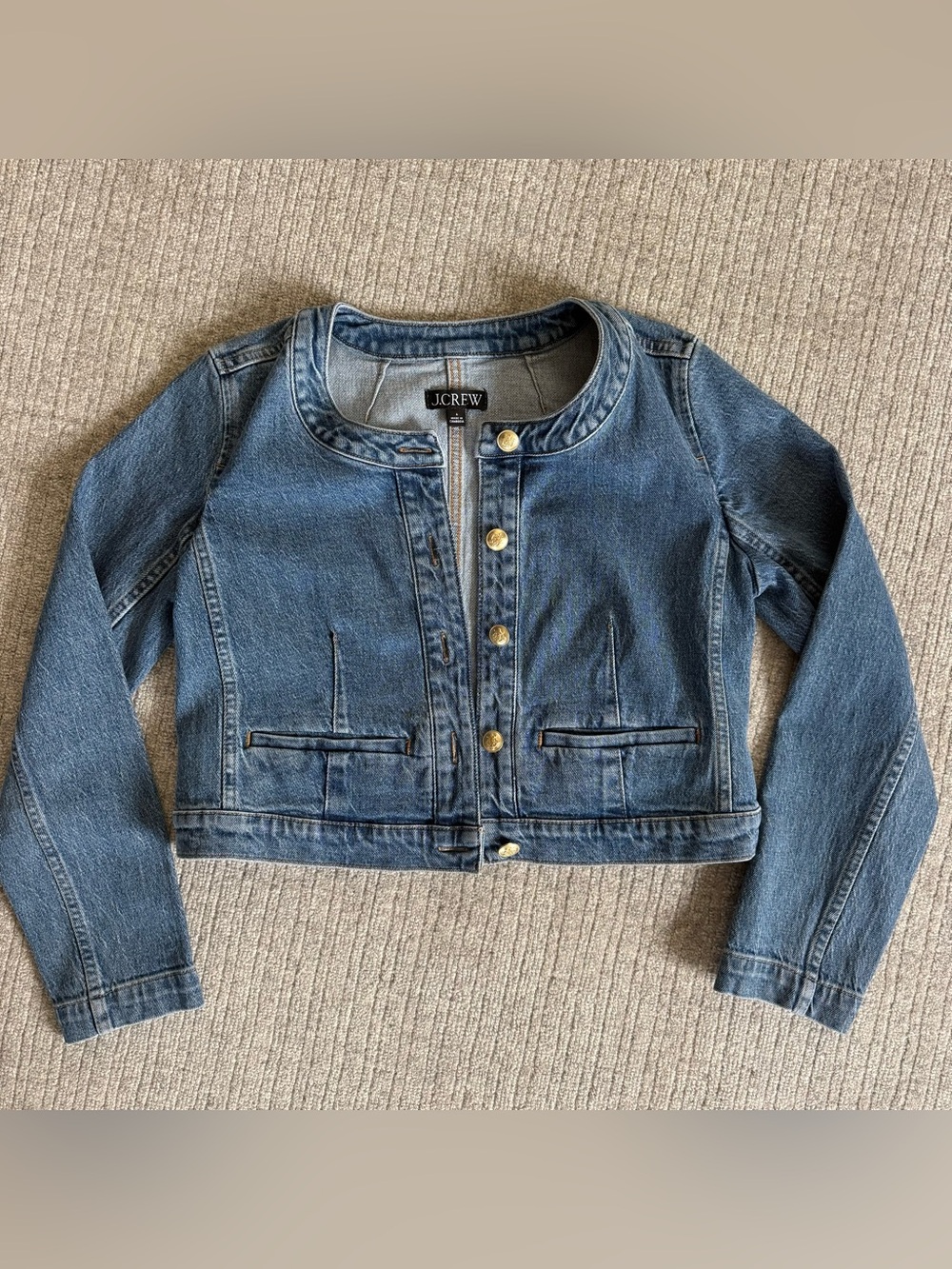 J.Crew Denim Cropped Lady Jacket